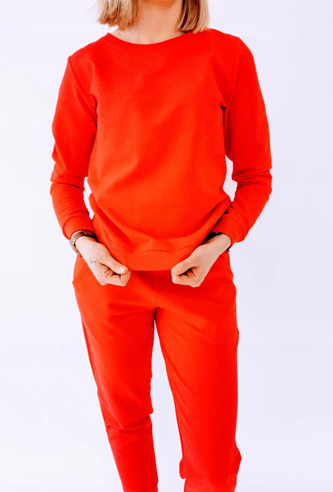 S01C CZERWONY KLASYCZNY LEKKI KOMPLET DRESOWY XS Rozmiar XS