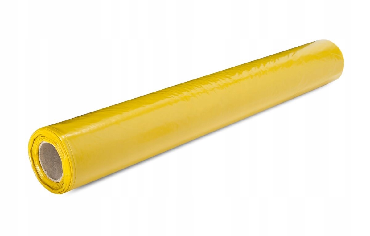 Folia Budowlana, Żółta 2m x 50m/0,20