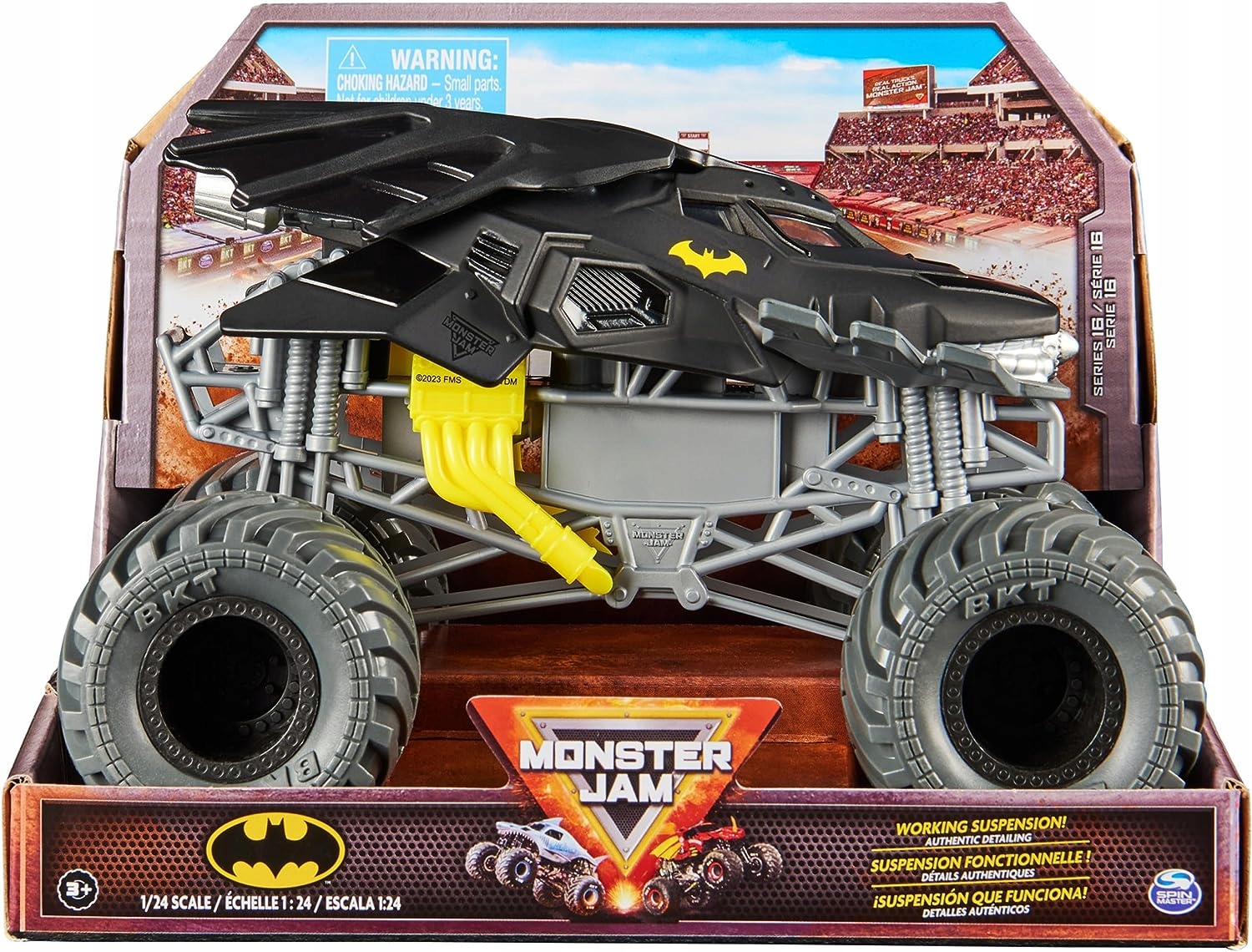 BATMAN MONSTER JAM TRUCK 1:24 AUTO AUTKO TRUCKS SPIN MASTER