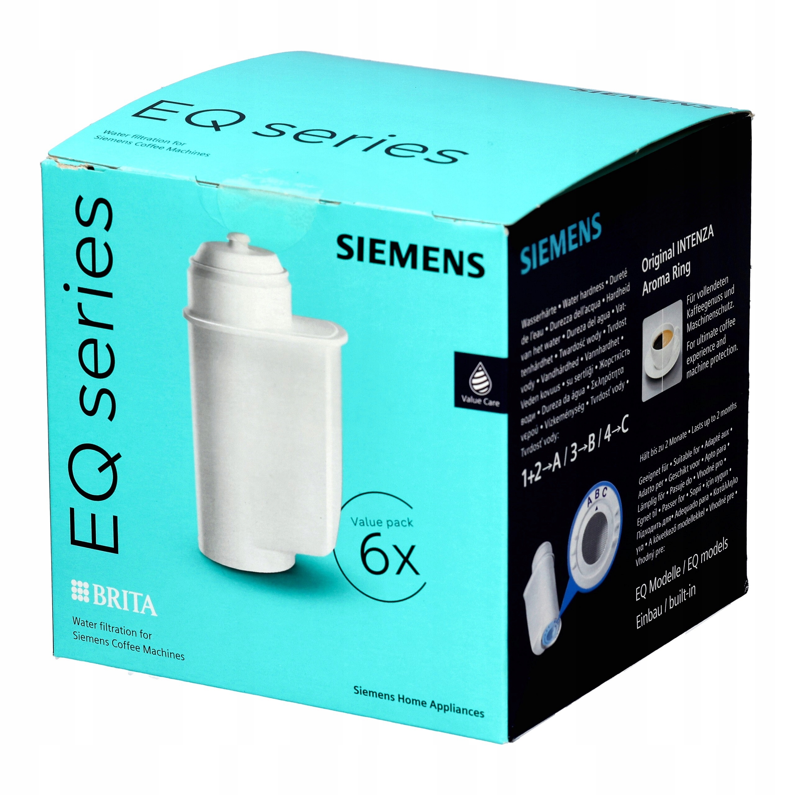 6x Filtr vody pro kávovary Siemens Bosch TZ70003 Brita Intenza