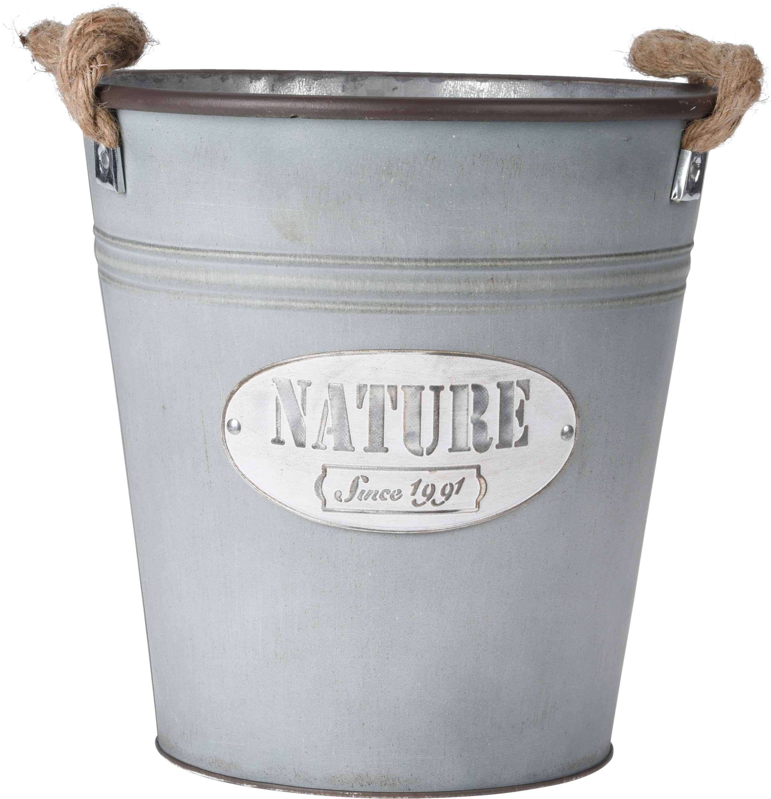 METALOWA DONICA OSŁONKA WIADRO STOJAK OCYNK 30 CM