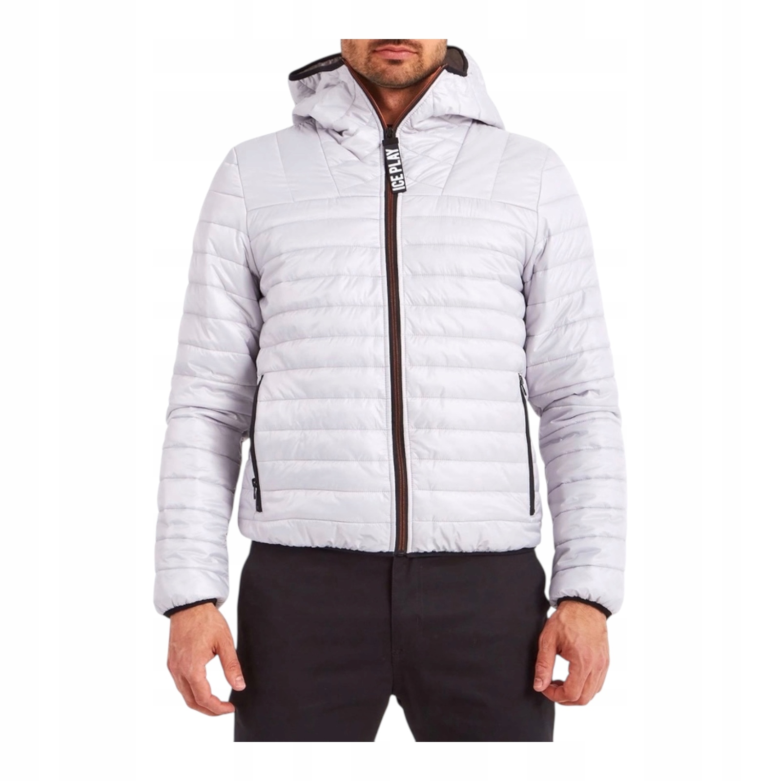 Pánská prošívaná bunda Ice Play U1MJ031 6409 Šedá, velikost 50