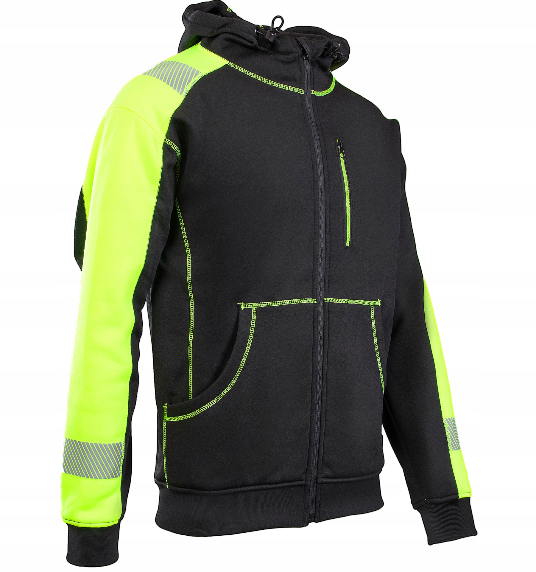 Bluza DRESOWA ROBOCZA ODBLASKOWA POLAR z kapturem Model Rival