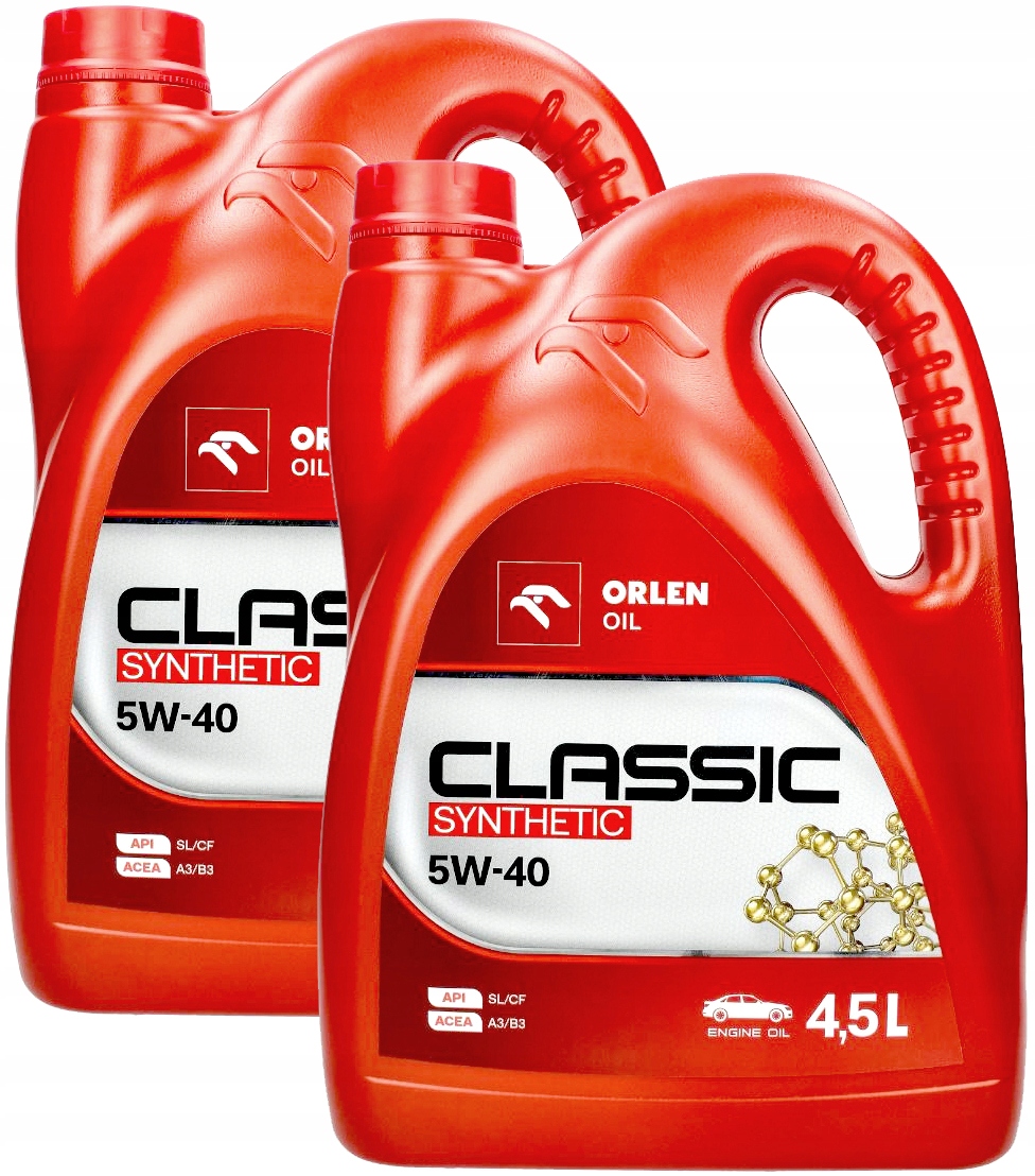 Olej Silnikowy Orlen Oil Classic Synthetic 5W40 Benzyna Lpg 9L
