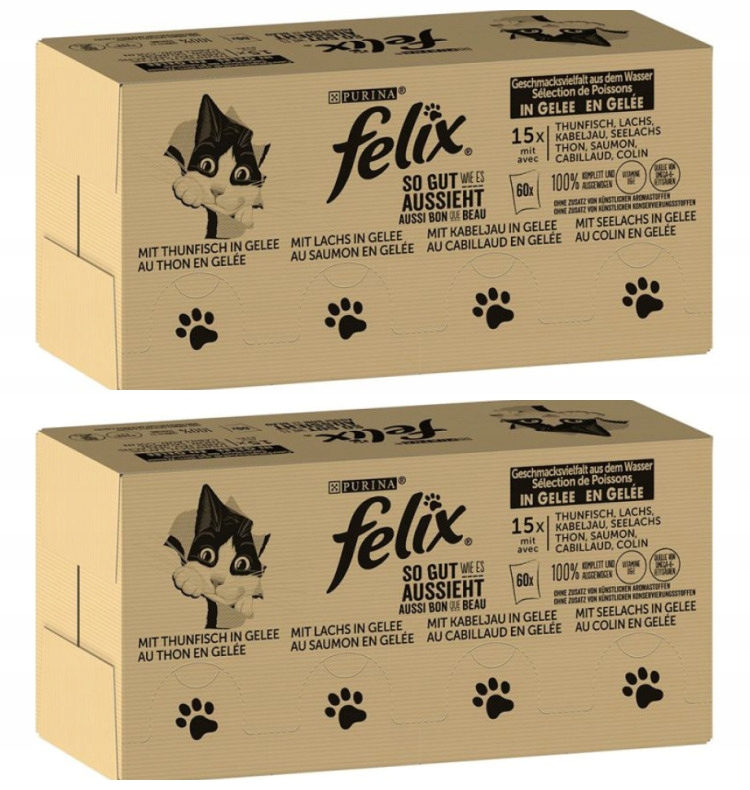 Levně Krmivo Felix Fantastic Fish 120x85g