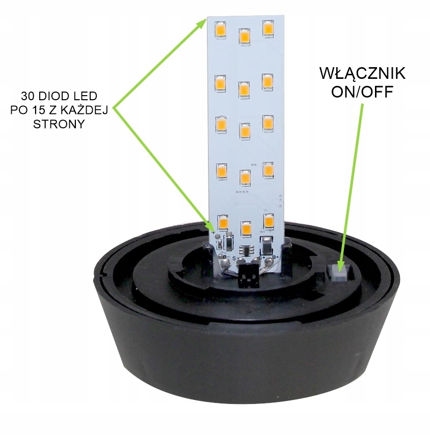 Lampa solarna pochodnia 9x60cm — 7