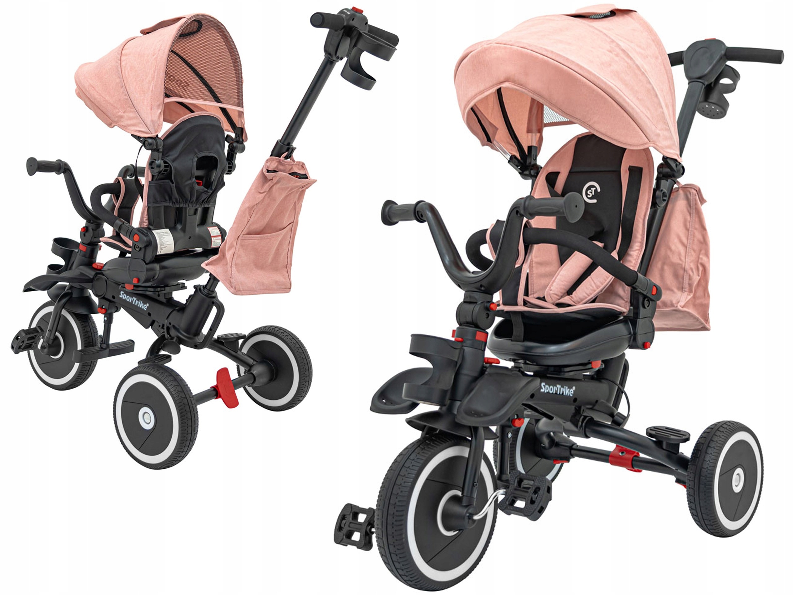 wielofunkcyjny trójkołowy Rowerek Rider SportTrike rower dla dziewczynki