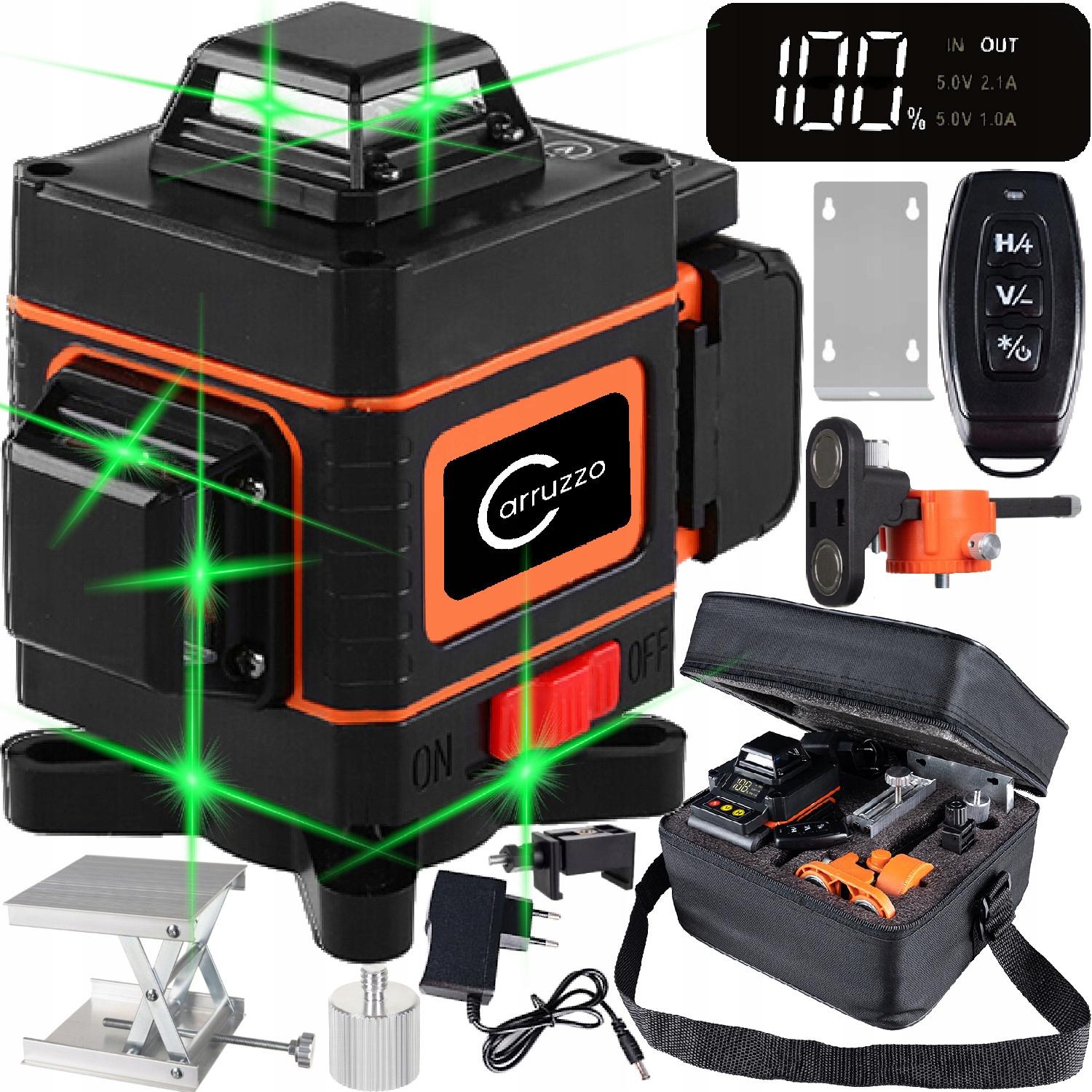 

Poziomica Laserowa 4D płaszczyznowa laser krzyżowy