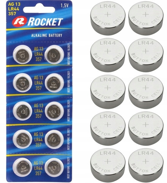 

10x Bateria Rocket LR44 AG13 mierników pH Tds Orp