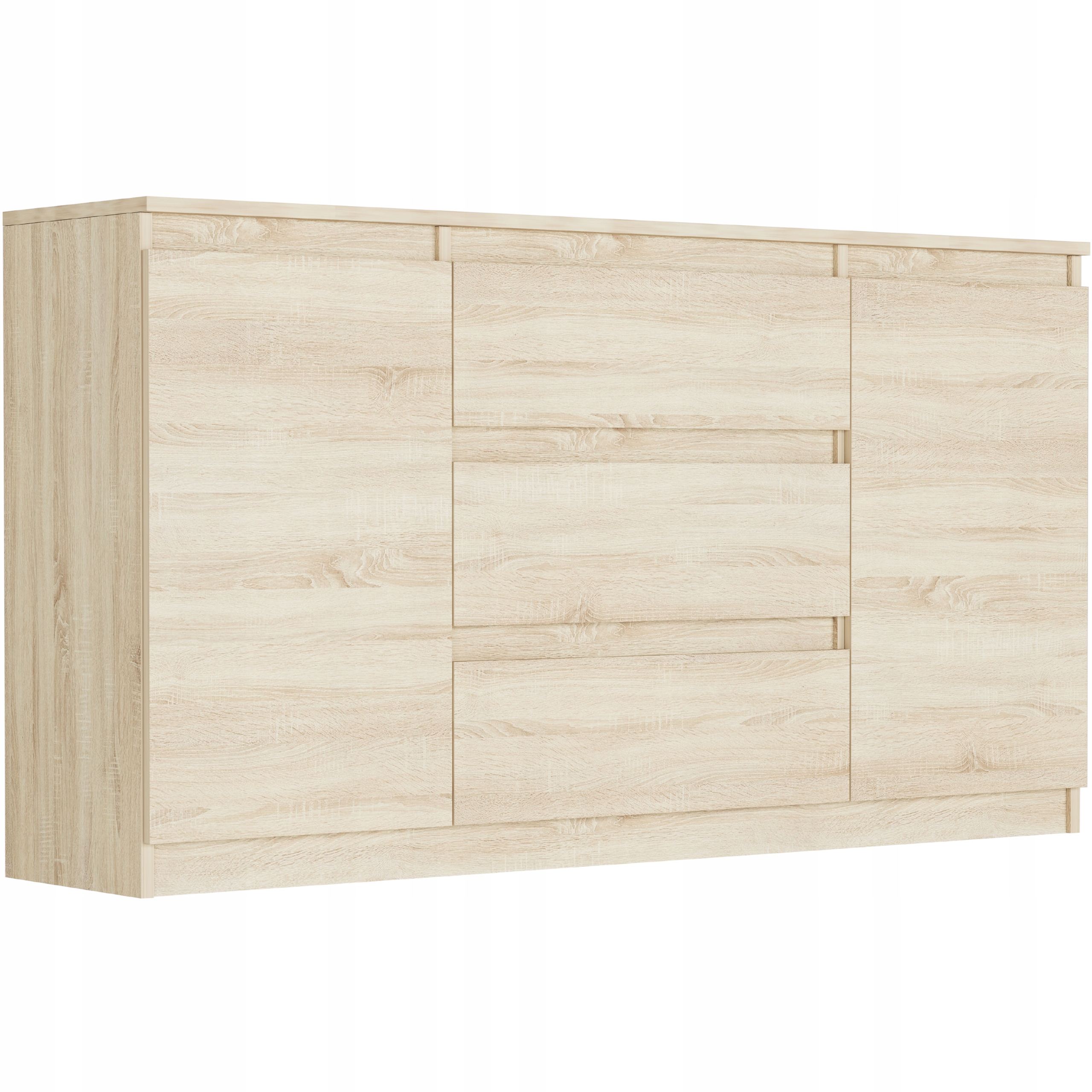 KOMODA 140 SZAFKA 3 SZUFLADY 2 PÓŁKI R-140-S3 SONOMA