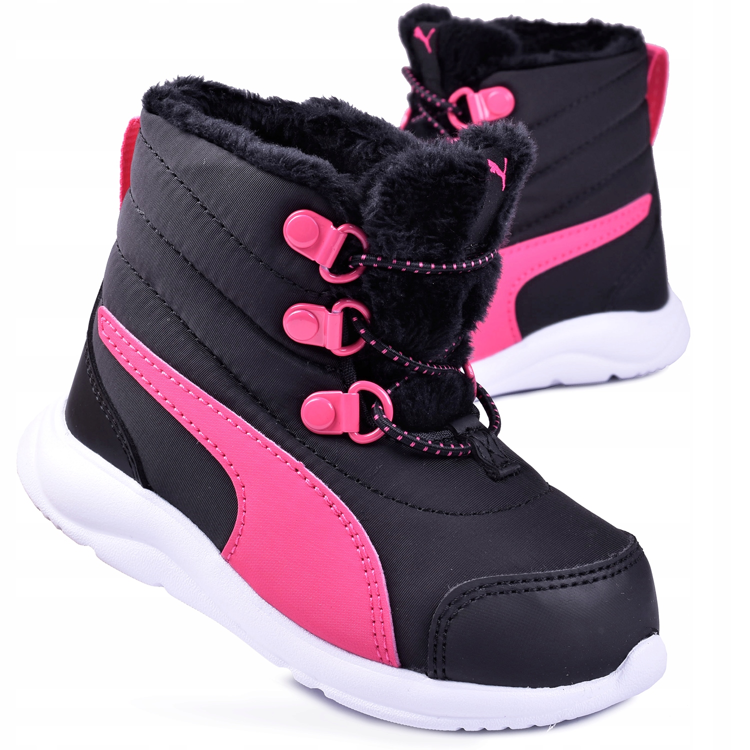 Buty Dziecięce Śniegowce PUMA Fun Racer -02 ocieplane ciepłe kożuch r.28