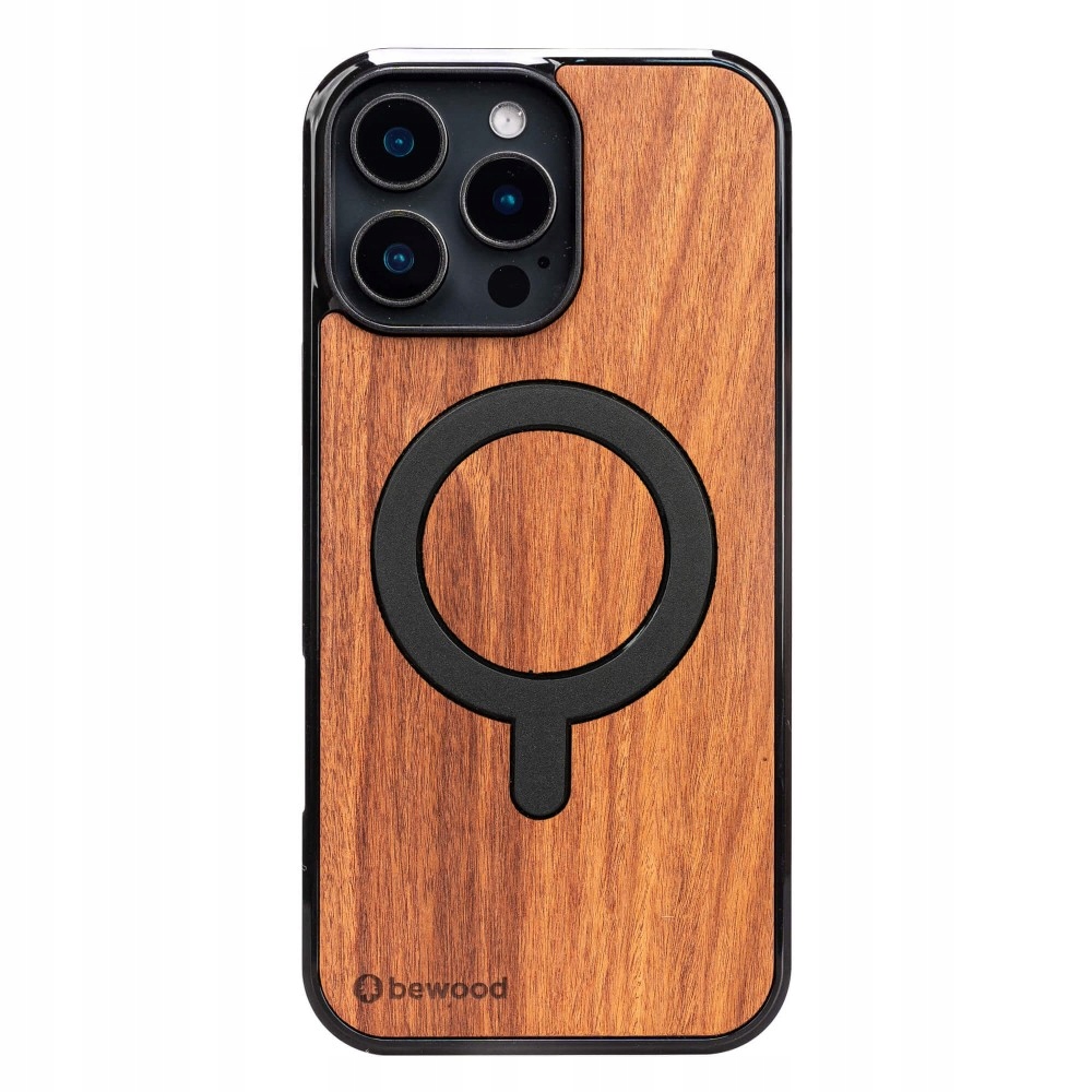 Dřevěné Pouzdro Bewood pro iPhone 16 Pro Max Palisander Santos s MagSafe