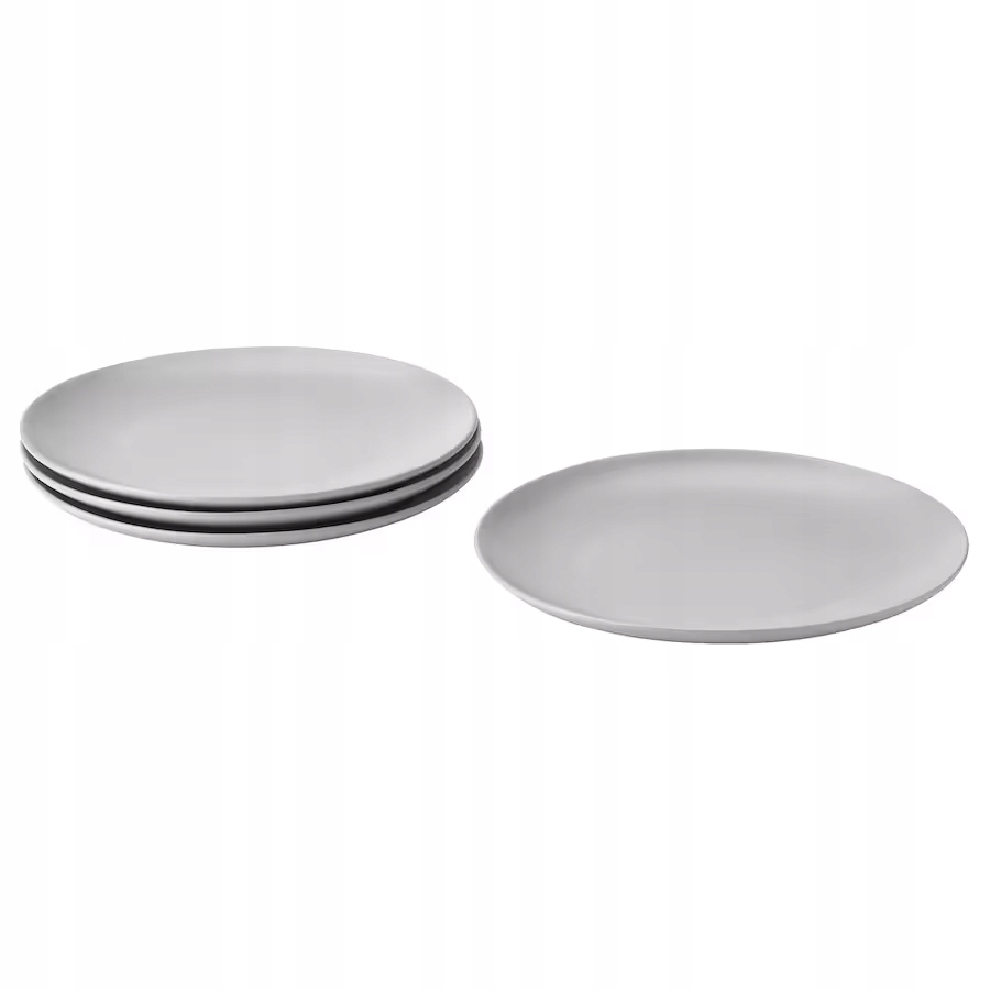 

Ikea Fargklar Talerz Matowy jasnoszary 26cm 4szt