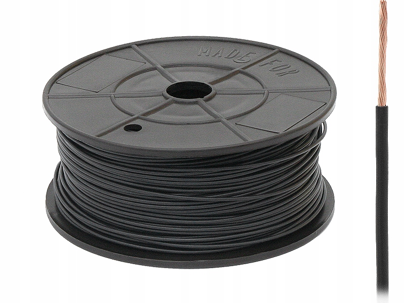 

Przewód Flry-b 1X0,75mm Czarny 1m