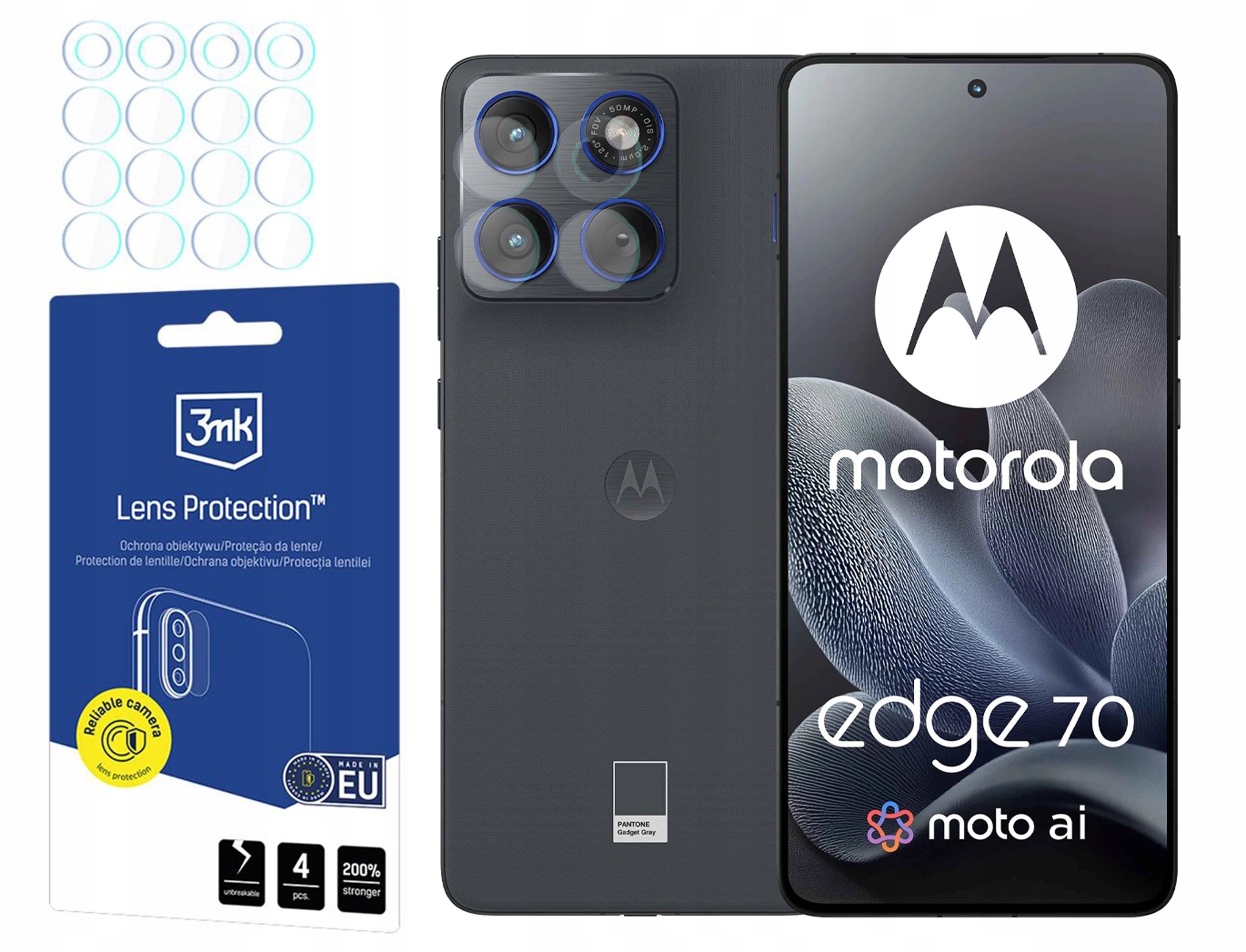 Sklo na objektív 3MK Lens pre Motorola Edge 70 4ks