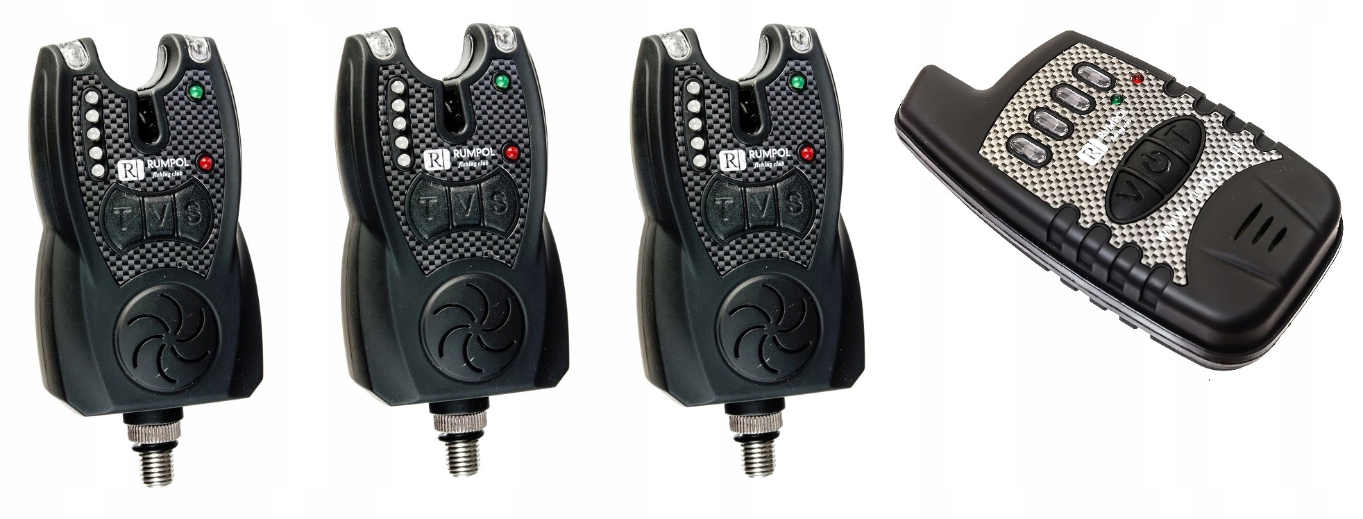 Zestaw 3x Sygnalizator brań Centralka czujnik brań