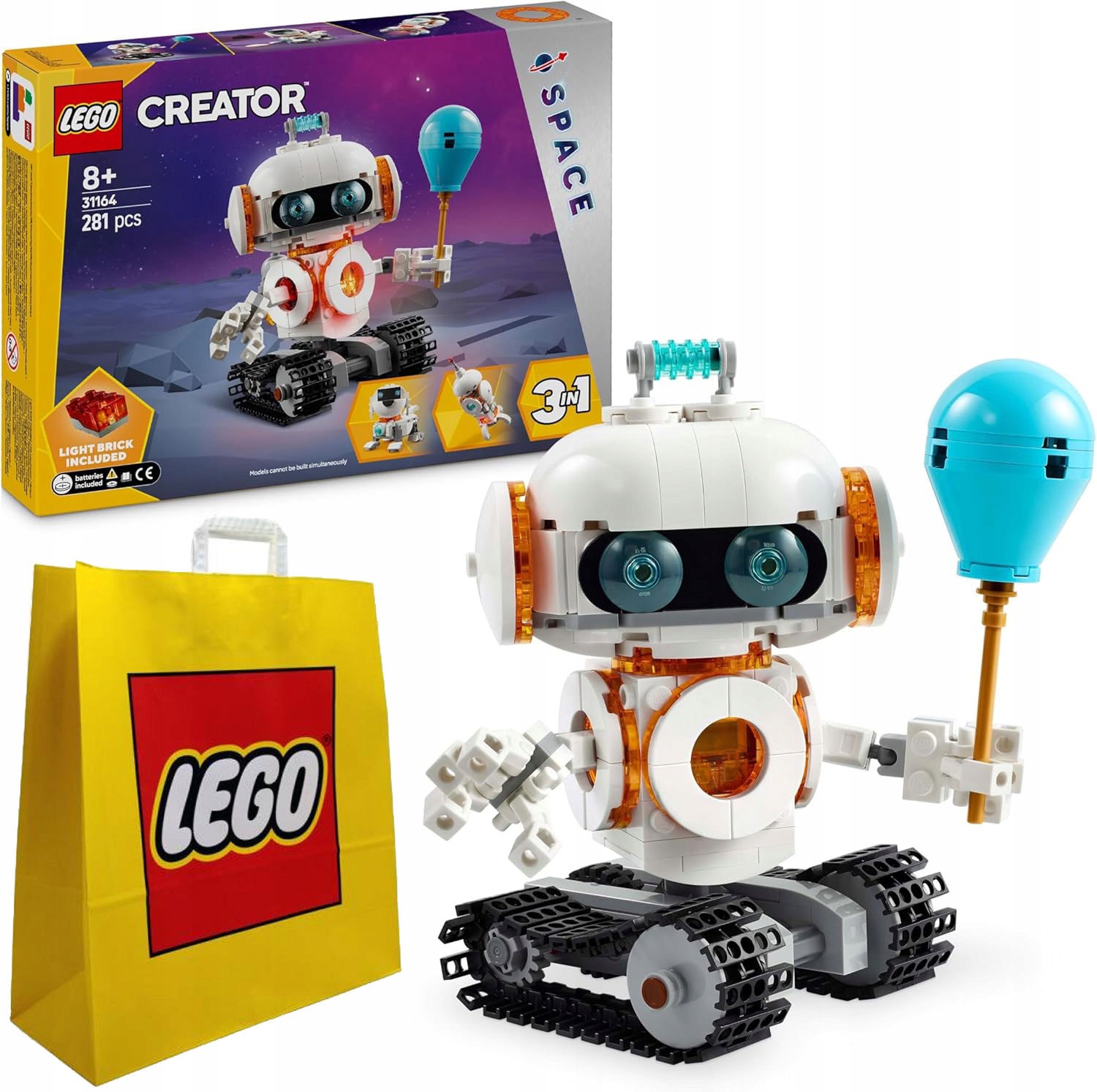 Zestaw Klocków Lego Creator 3 w 1 31164 Robot kosmiczny torba