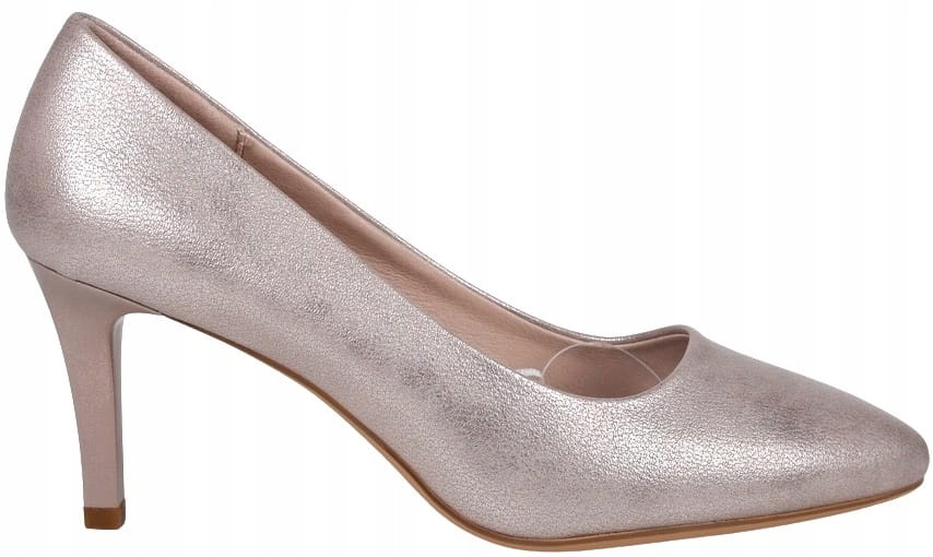 Zlaté Lodičky Na Podpatku, Pohodlné, Módní, Stabilní Lodičky Na Párty