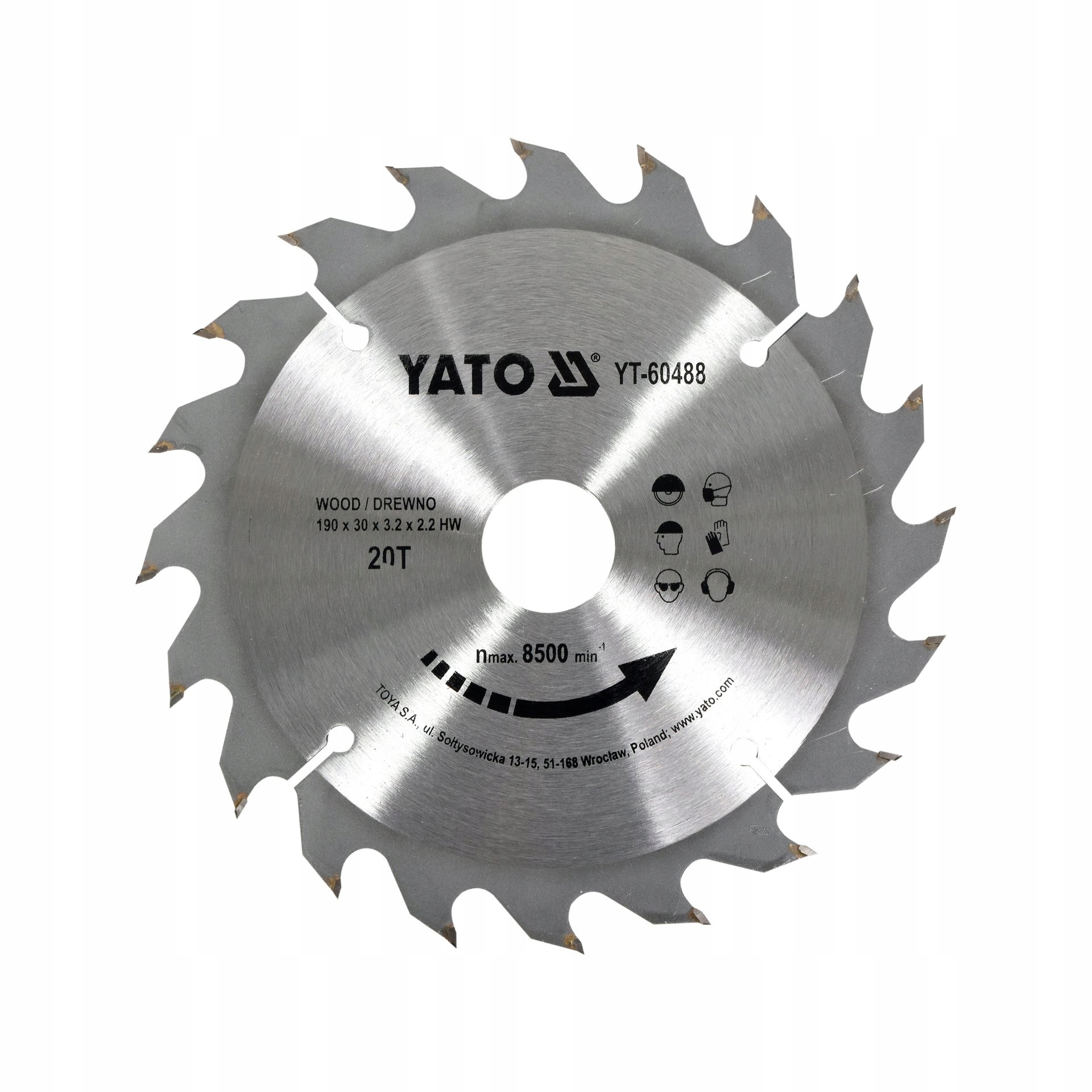 Kotoučová Pila Na Dřevo 300 MM 60 T Vidlicová Yato YT-82175