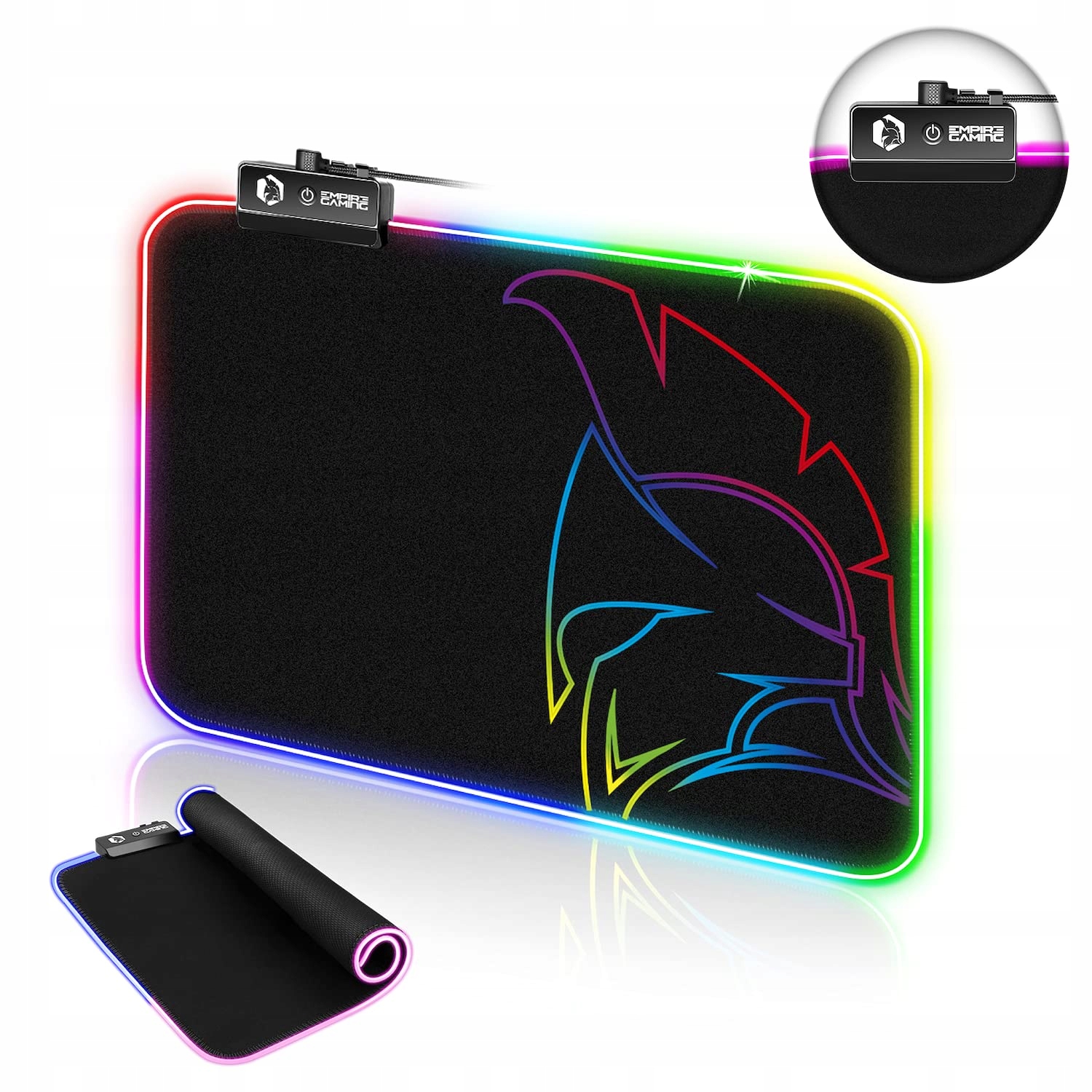 EMPIRE GAMING Podkładka Pod Myszkę RGB 12 Trybów Oświetlenia LED — miniatura 2