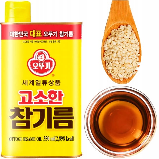 

Koreański Olej Sezamowy z Sezamu 100% 350ml Ottogi