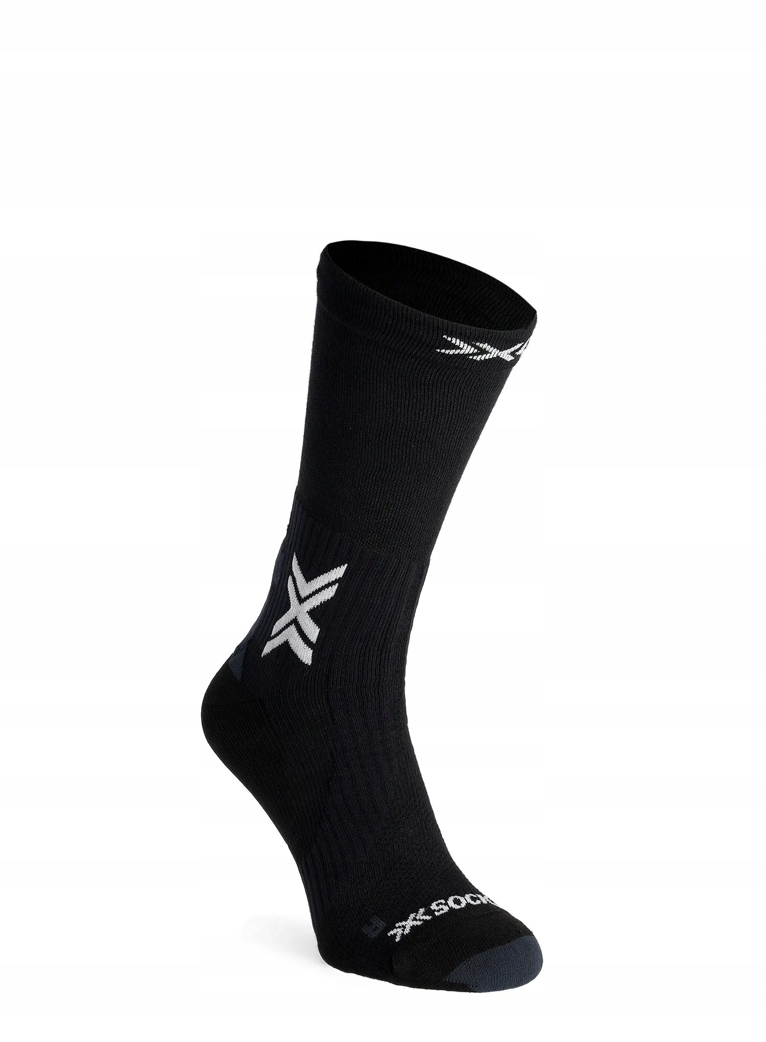 Ponožky X-Socks Run Perform Warm Crew x black/light grey 39-41