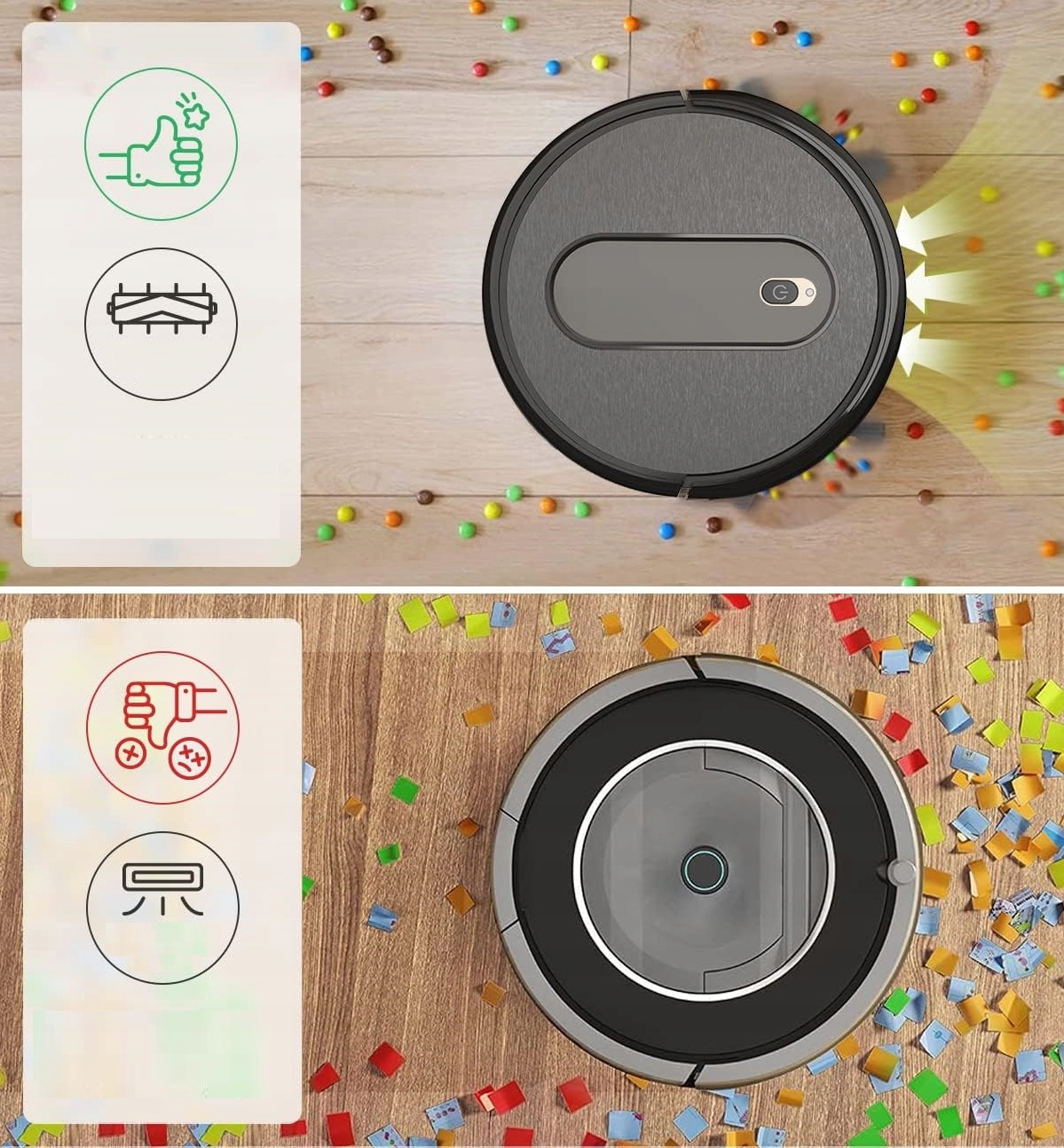 Robot Sprzątający Odkurzający Automatyczny VACTIDY T6 WiFi APP Marka inna