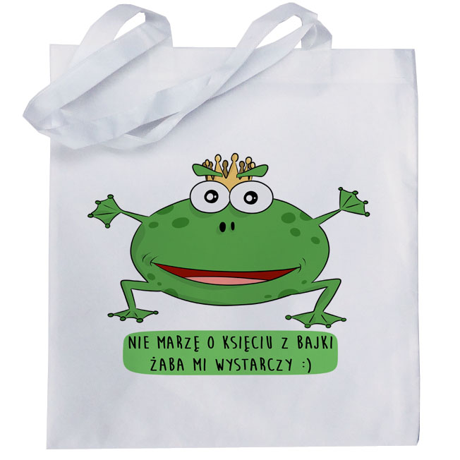 

Zabawna torba eko żaba wystarczy prezent