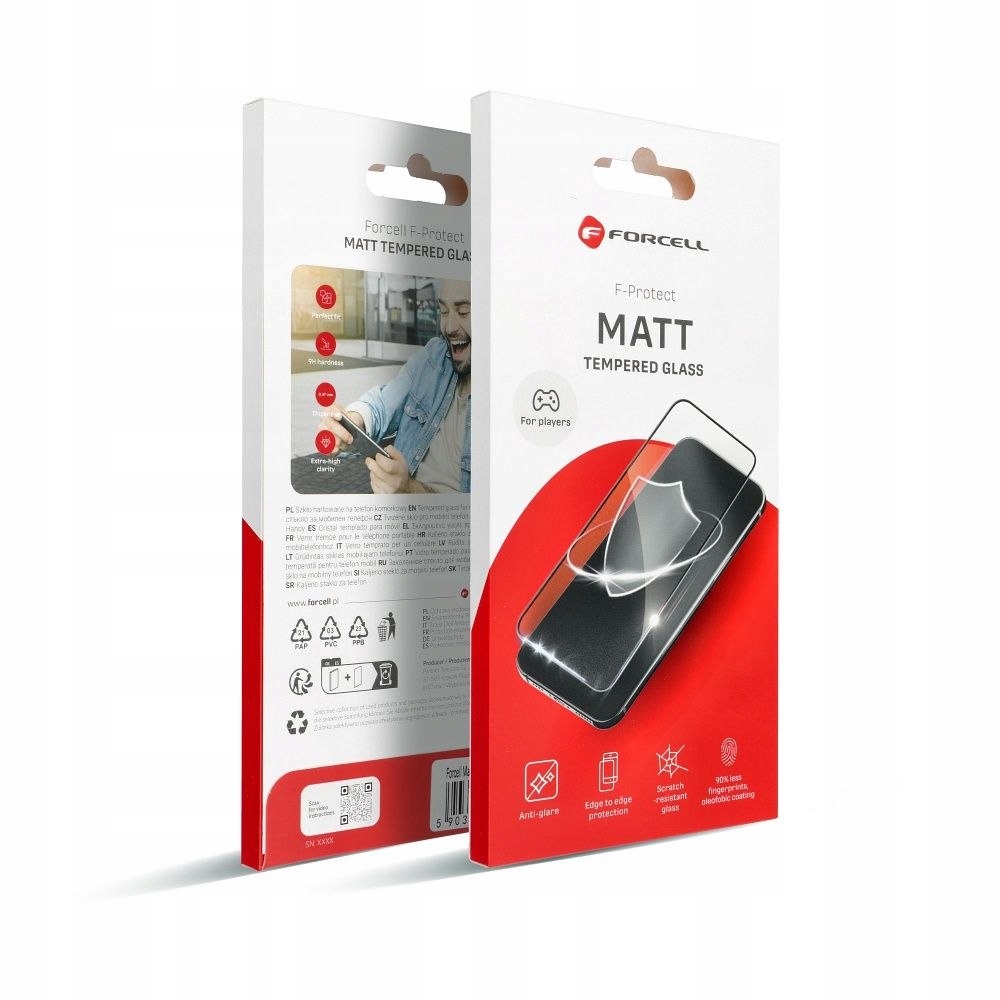 Forcell Szkło hartowane do iPhone 12 Pro Max Forcell Matt Glass czarne