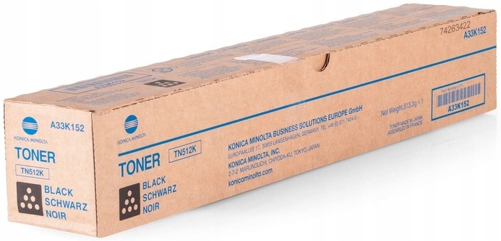 Toner Konica Minolta TN512k čierny, 1000 strán