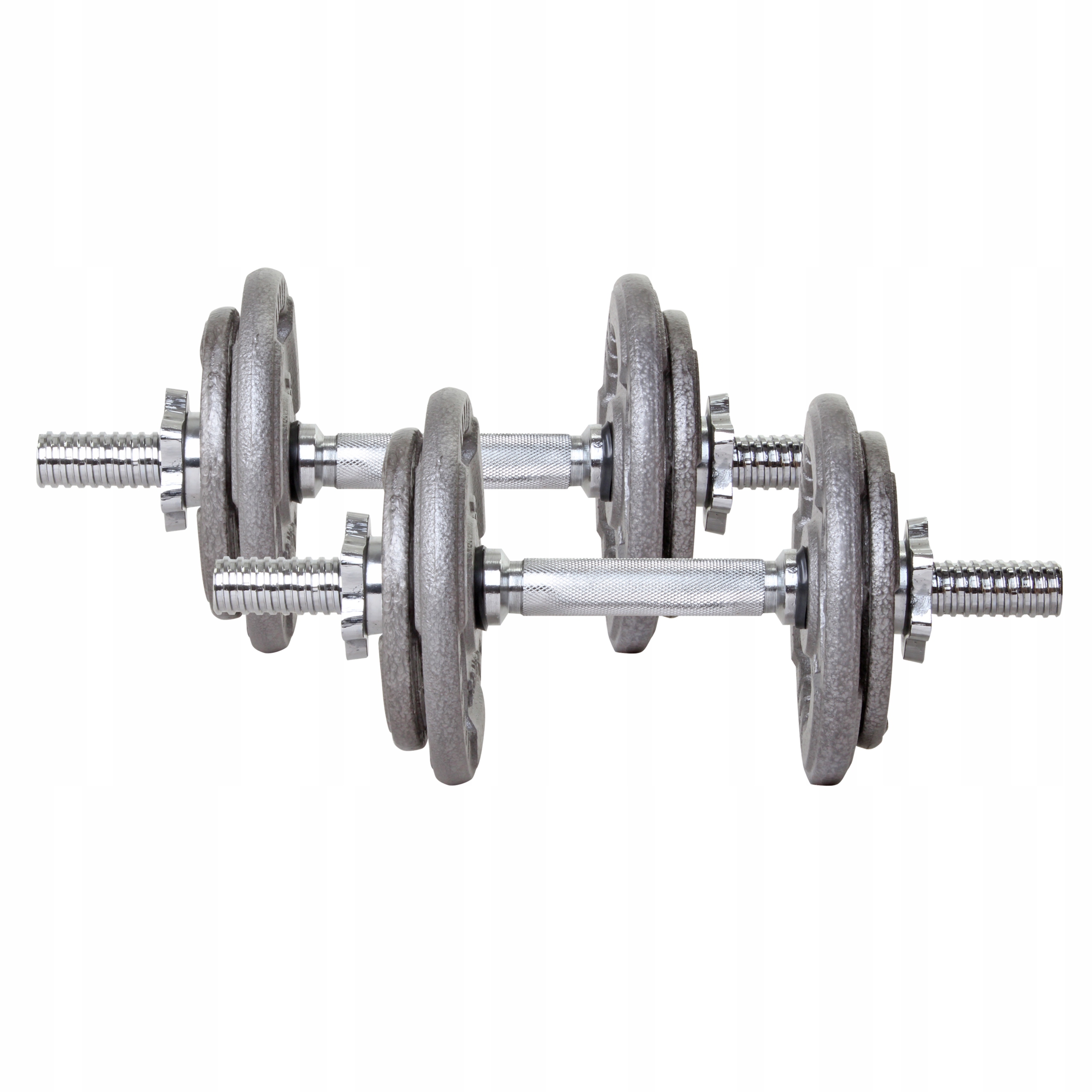 PLATINUM FITNESS HANTLE ŻELIWNE REGULOWANE 2x10KG ZESTAW HANTLI 20 KG Marka Platinum Fitness