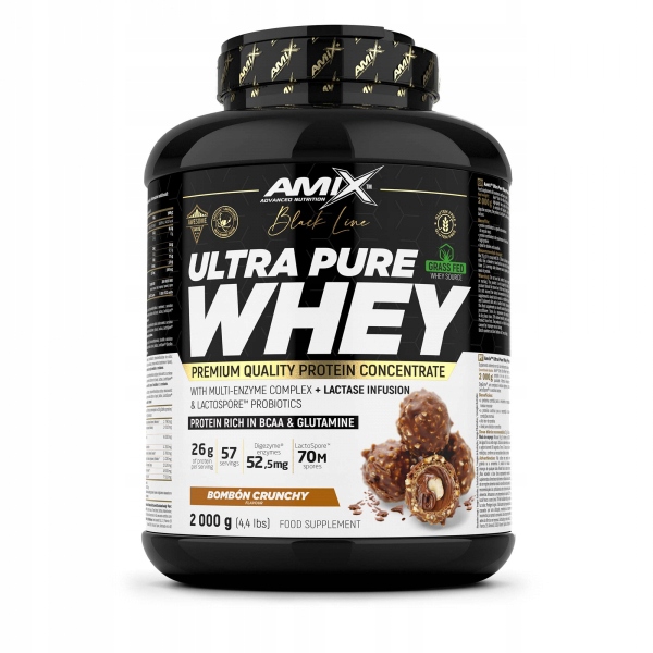 Black Line Ultra Pure Whey Protein 2000g bombon crunchy