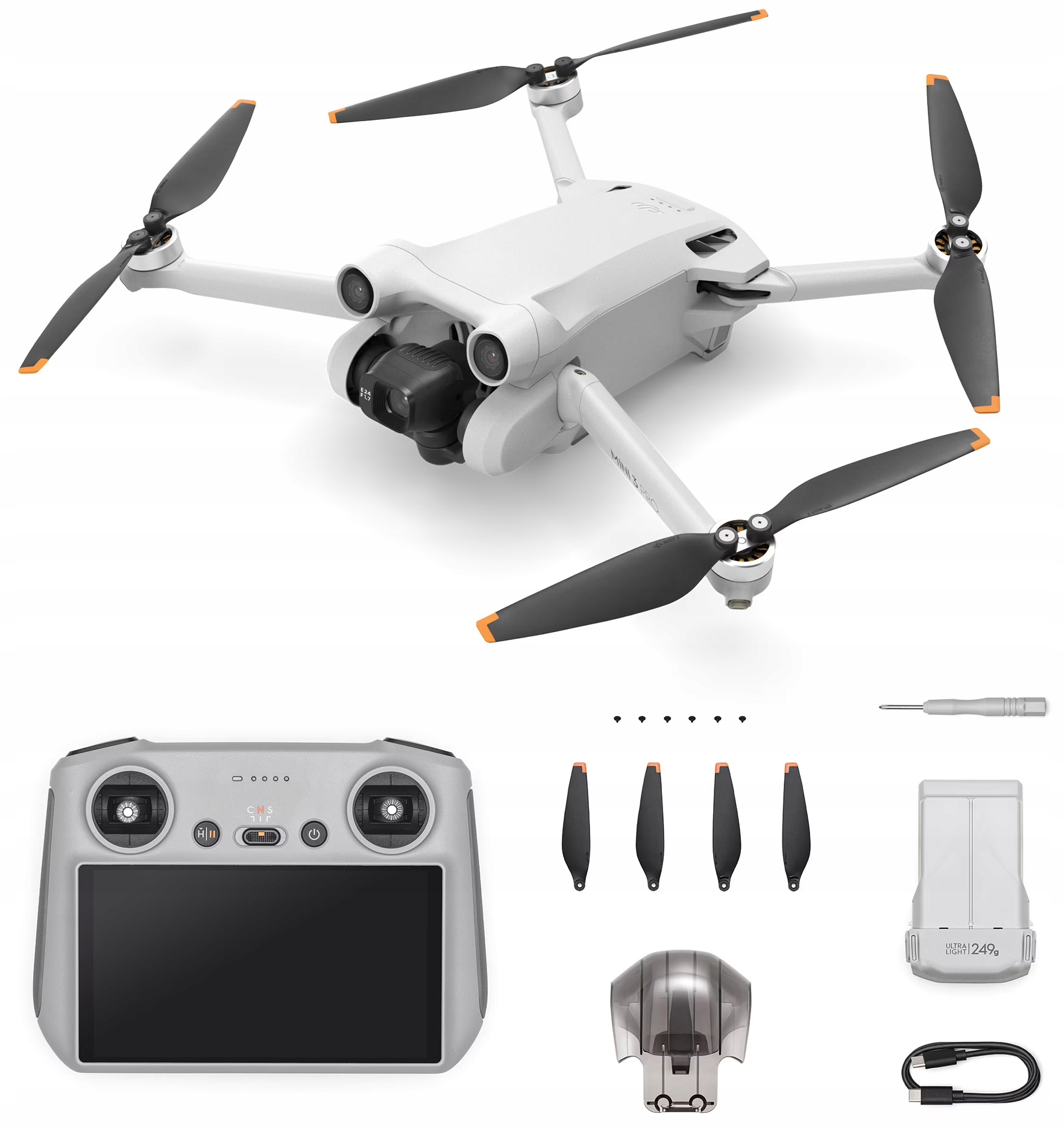 

Dron Dji Mini 3 Pro (dji Rc) 249g 4K 48MP 34min