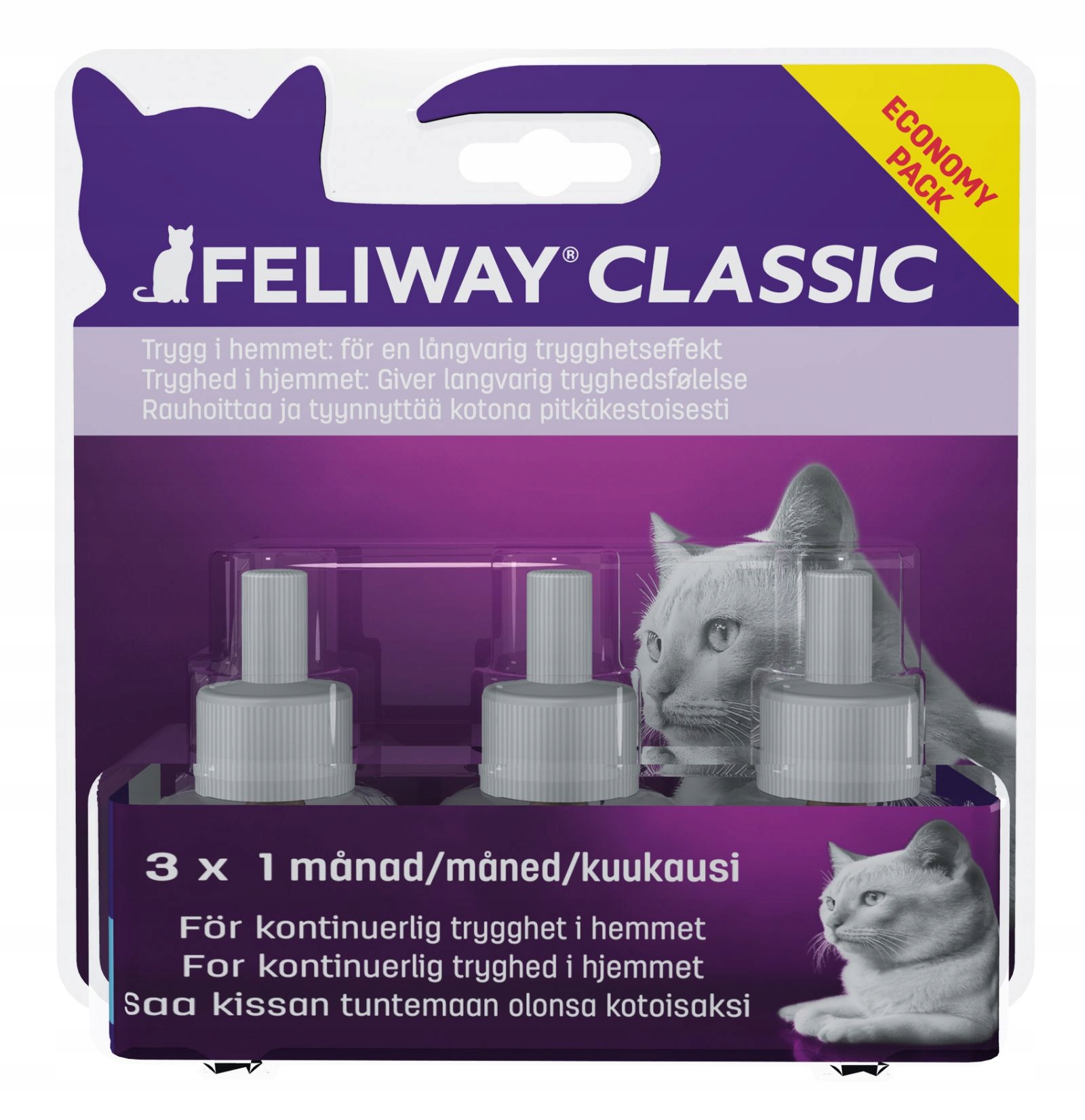 Feliway Classic Náplň Do Difuzéru 3 X 48 ML