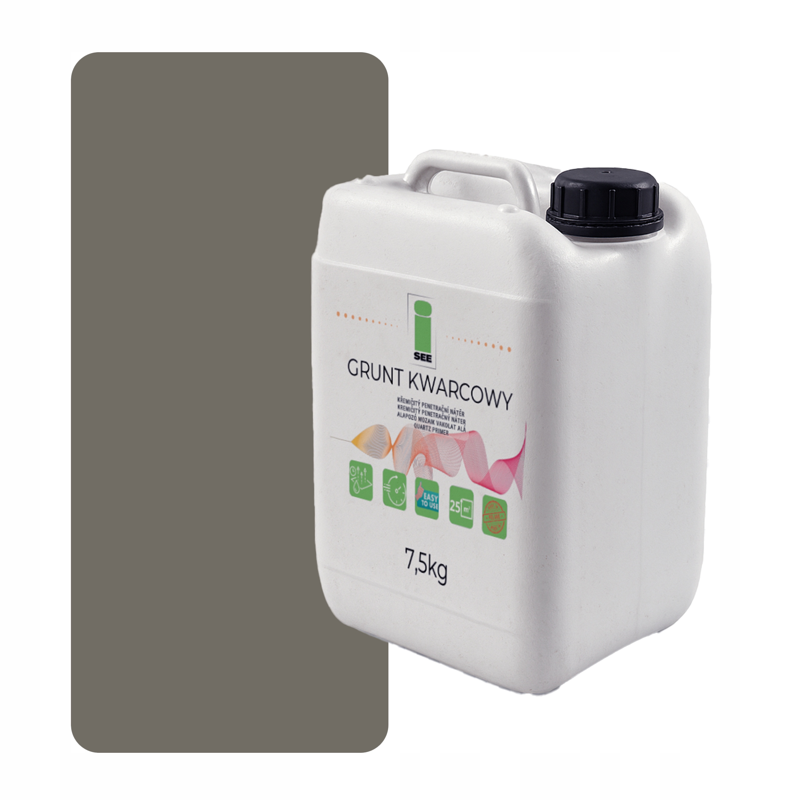 Křemenná Zemina Pod Silikonovou Omítku 7,5 Kg Šedá Teplá F296