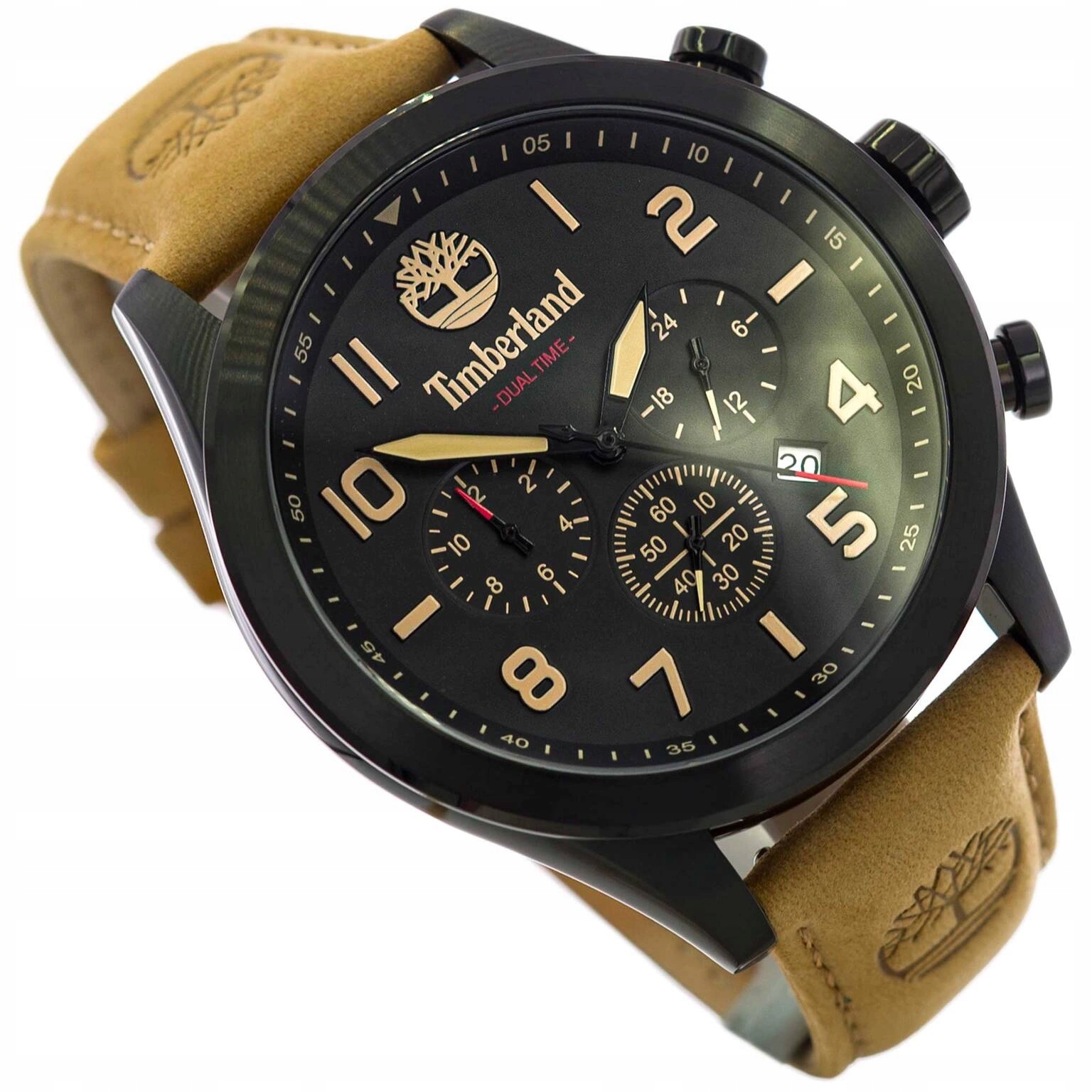 Pánské Hodinky Timberland TDWGF0009701 Ashmont Hnědé Na Řemínku Datumovka