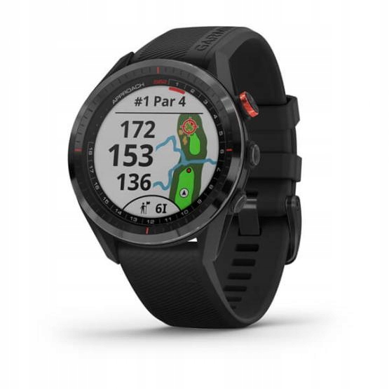 Garmin Approach S62 Čierna Golfová Hodinka Smartwatch Pre Golf Mapy Gps
