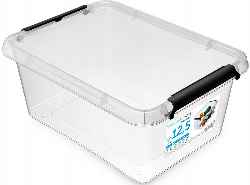 MOXOM - Pudełko - Pojemnik - Organizer + Pokrywka - SimpleStore - 12,5 L
