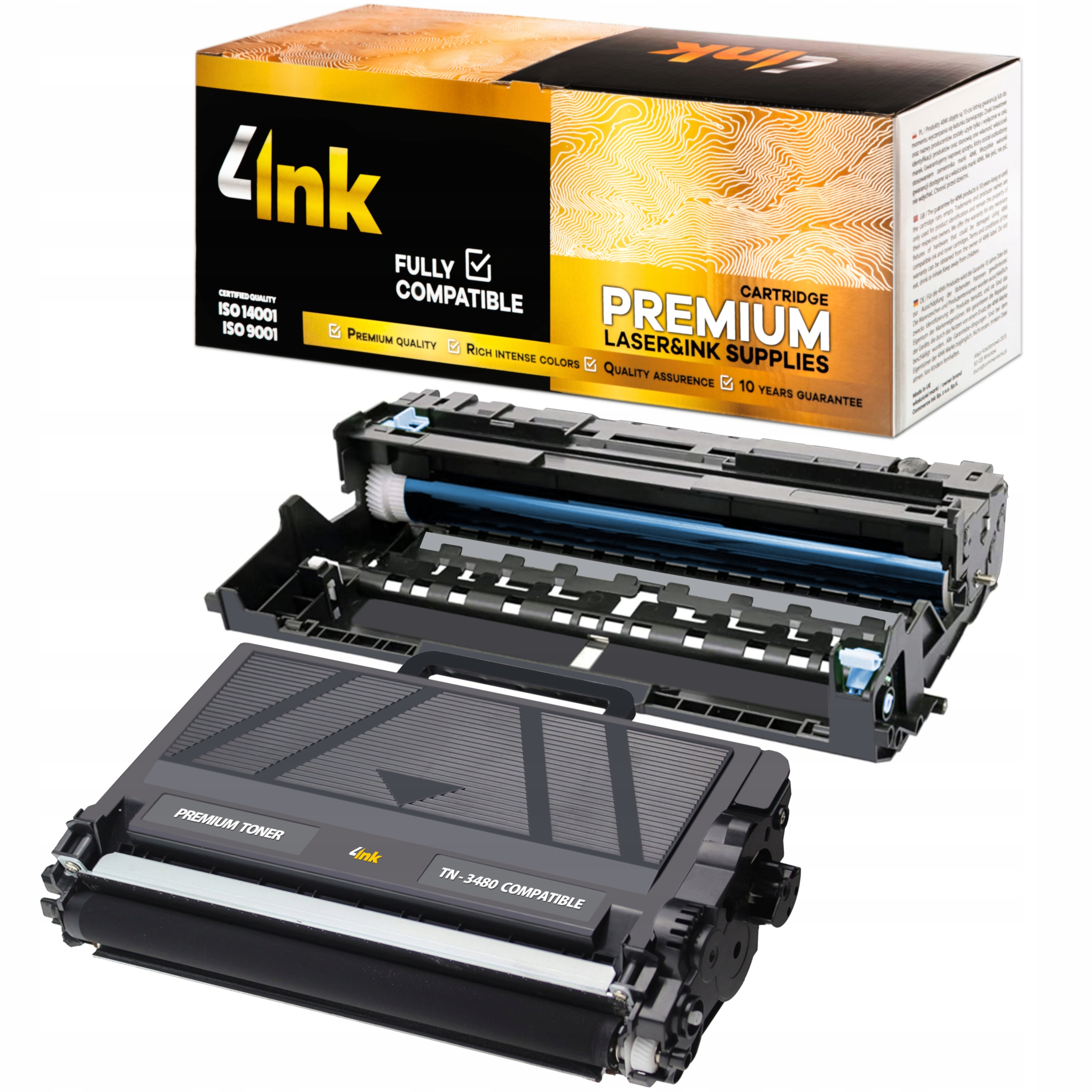 Toner TN-3480 Buben DR-3400 Pro Brother HL-5100DN DCP-L5500DN DCP-L6600DW