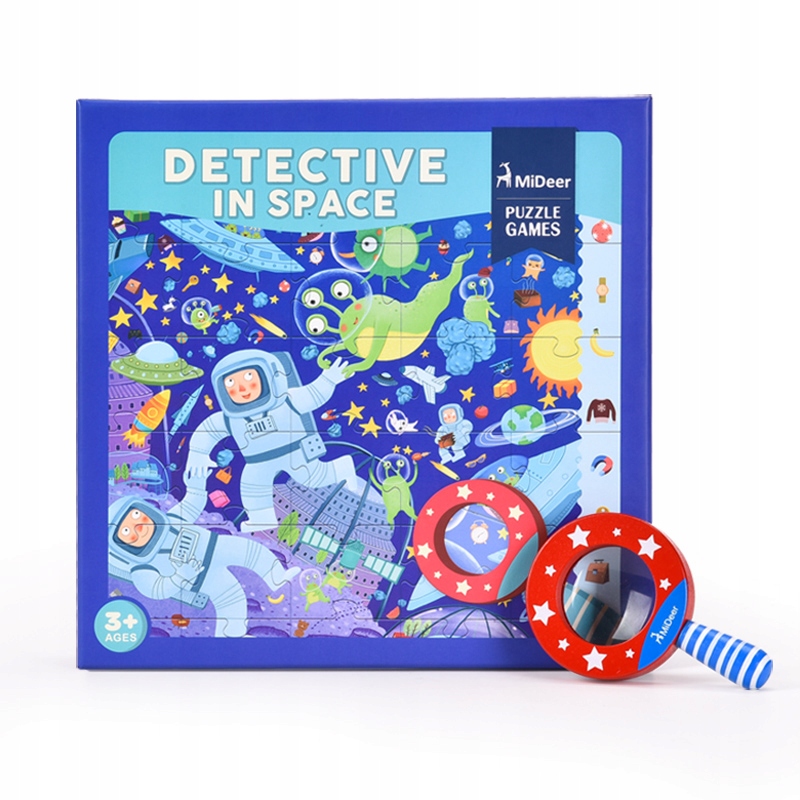 

Mideer puzzle obserwacyjne z lupą kosmos 3+