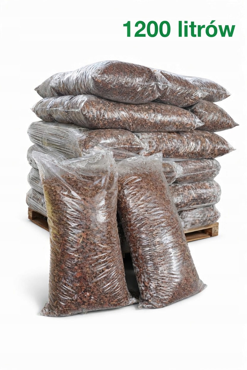 Kora ogrodowa sosnowa drobna Bio 0-3cm 50Lx24 (1200L) ozdobna sortowana