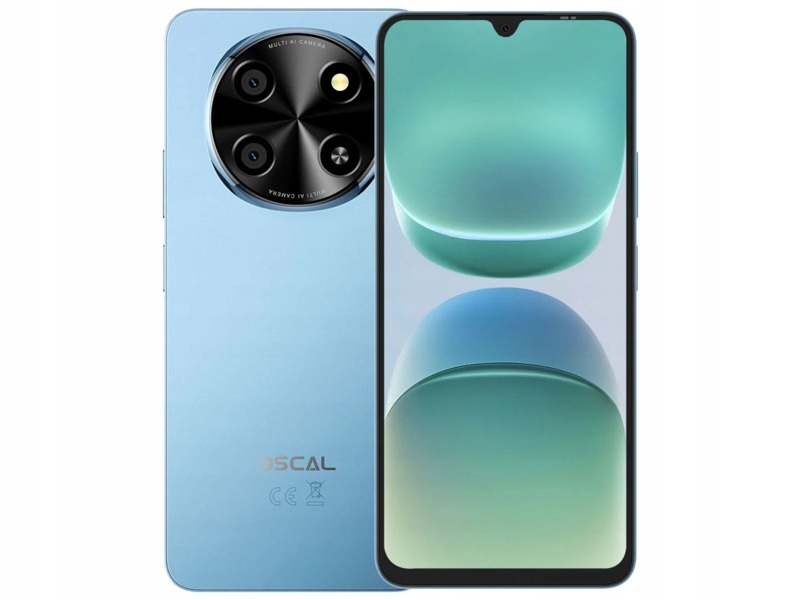 Smartfon Oscal Tiger 8 5G 8/128GB 6.88" 120Hz Niebieski