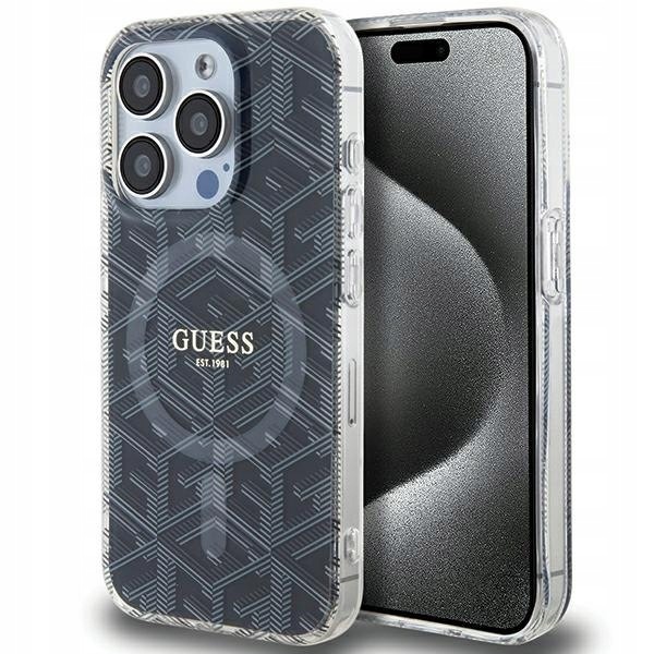 Guess GUHMP15XHGCUSTGK iPhone 15 Pro Max 6.7" czarny/black hardcase IM