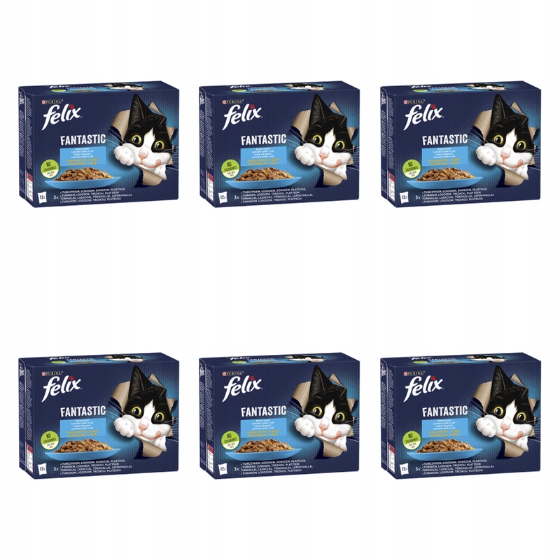 Felix Fantastic Ryba 12x85g 1,02 kg X6