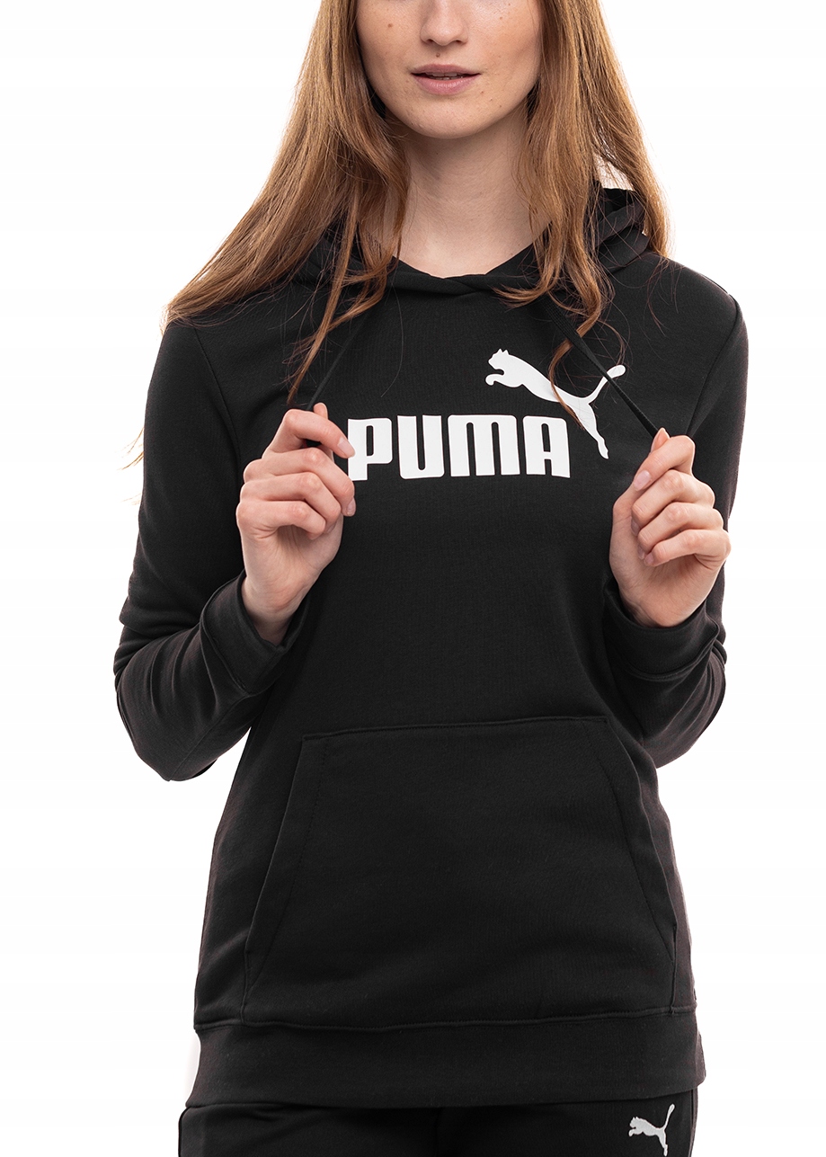Mikina Puma Dresová s kapucí s kapucí Černá Hoodie L