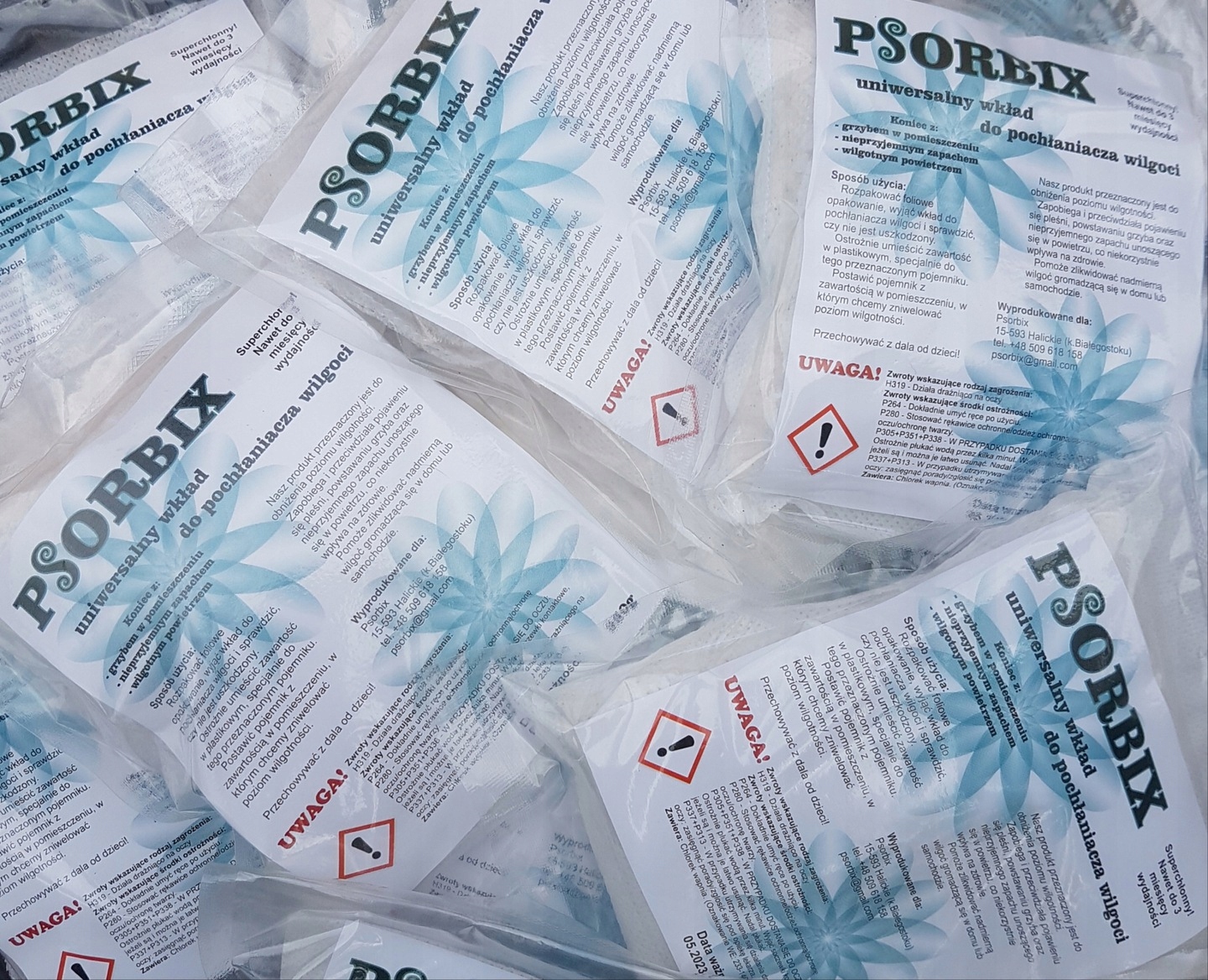 

Wkłady do pochłaniacza wilgoci zapas 250g x 50