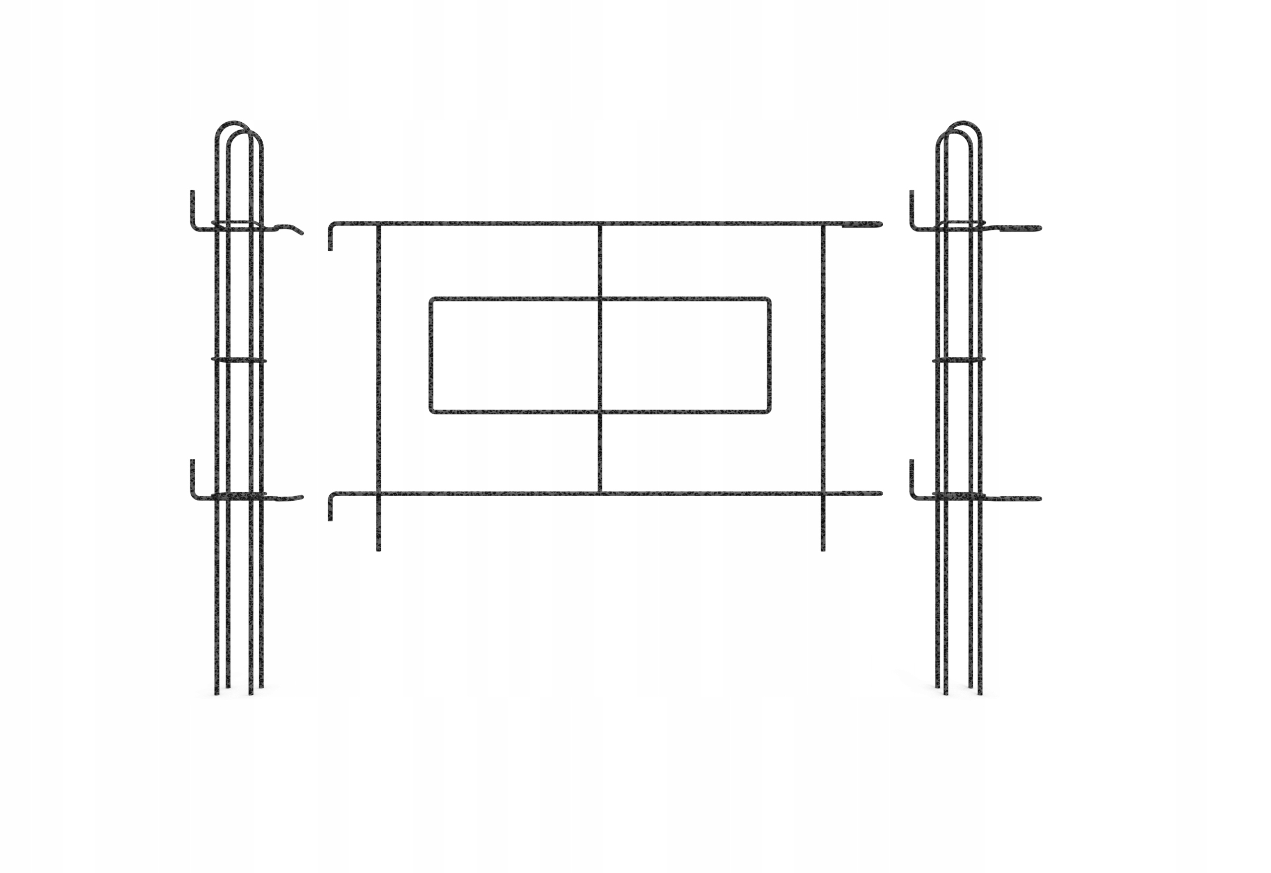 FURTKA BRAMKA OGRODOWA METALOWA PROSTA DO PŁOTKA Marka Kadax