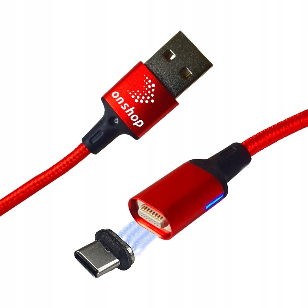 KABEL MAGNETYCZNY ONSHOP TYP C Nylonowy 1M 3A QC