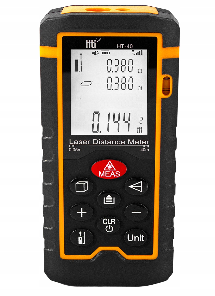 DALMIERZ LASEROWY MIERNIK ODLEGŁOŚCI CYFROWY 40M POZIOMICA ORYGINALNY Dokładność pomiaru (+/- mm) inna wartość