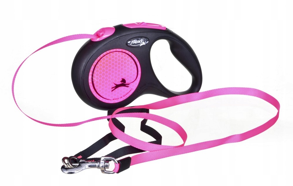 Levně Vodítko Flexi Automatické New Neon S Páska 5 M Kol. Růžová